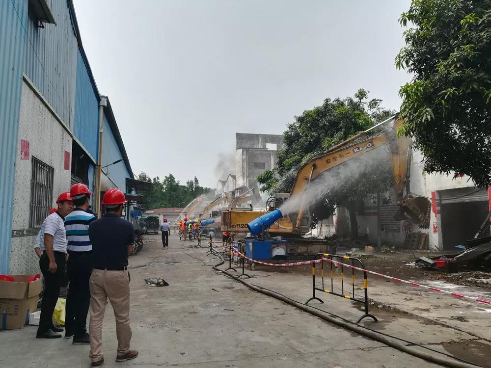 順德容桂違法建設清拆行（háng）動 拆除違（wéi）規建築麵（miàn）積（jī）1萬平方米